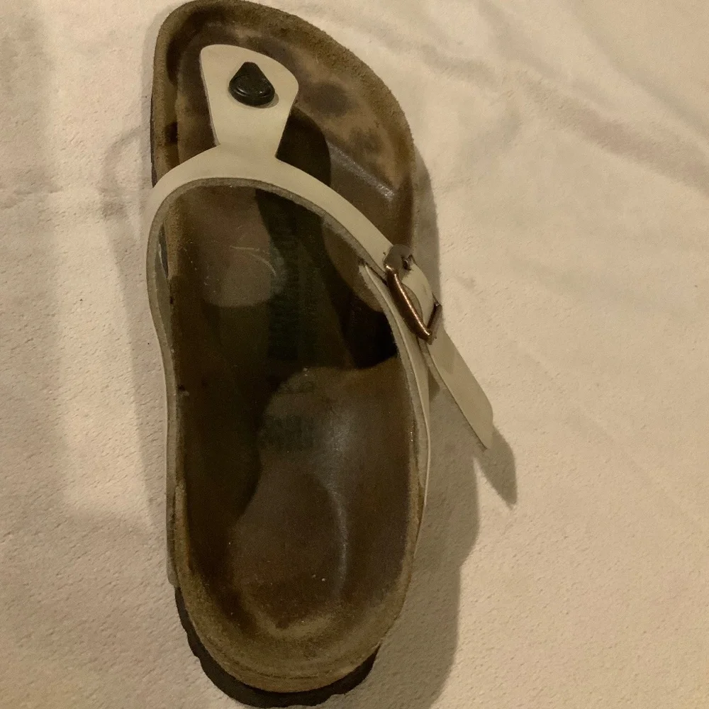 Birkenstock Ivory Gizeh EU Sz 39, US Sz 8-8.5 Scandi Bohemian Cottagecore